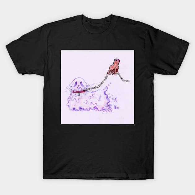 Little Ghost Dog T-Shirt by sadnettles